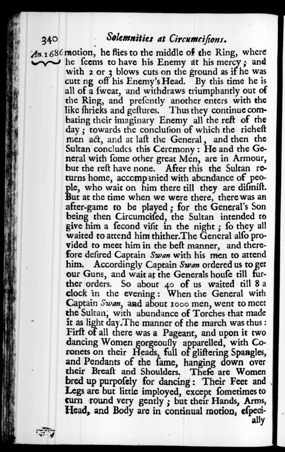 Page 340 screenshot of the book A New Voyage Round the World by William Dampier (1697 Edition).
