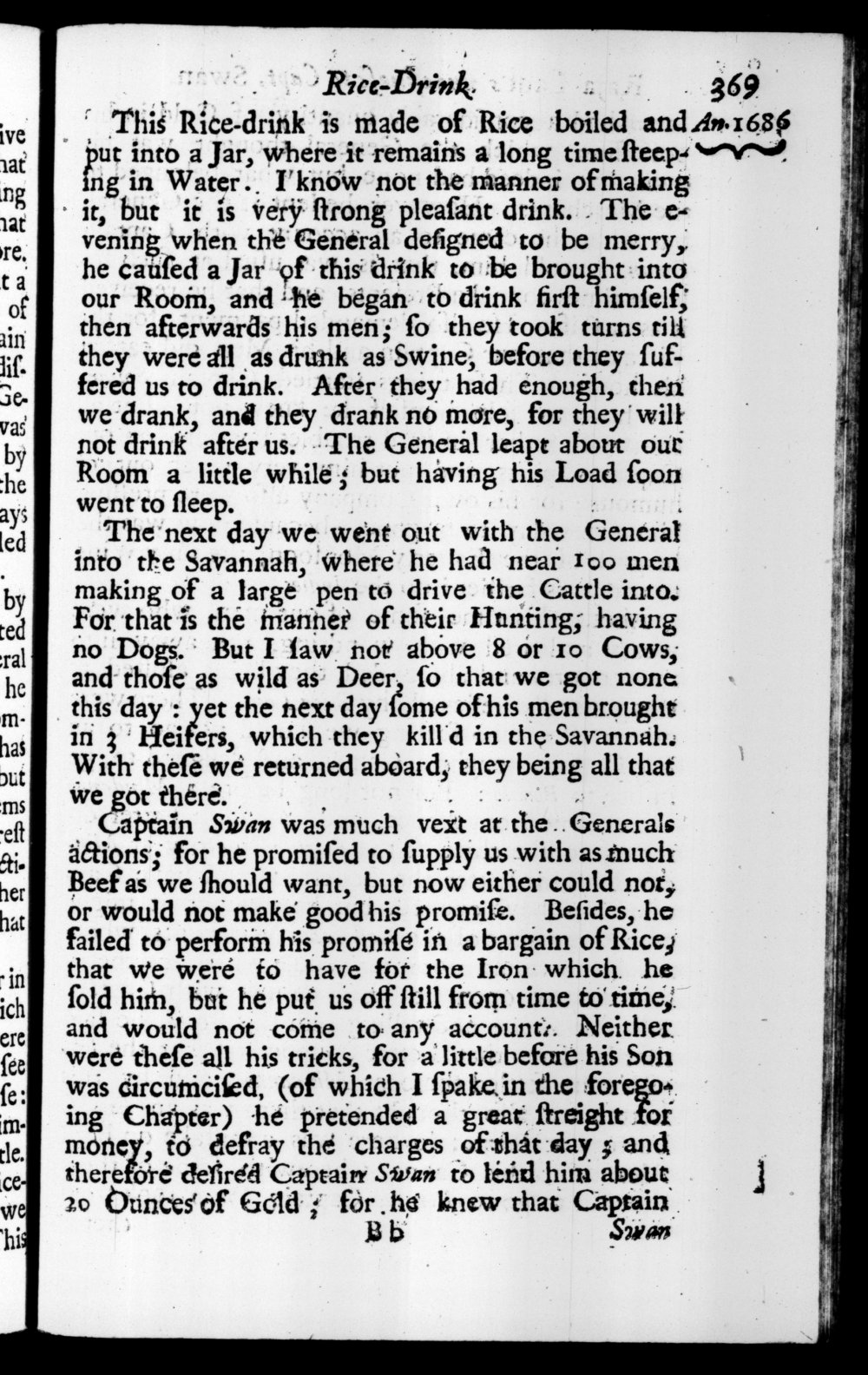 Page 369 screenshot of the book A New Voyage Round the World by William Dampier (1697 Edition).