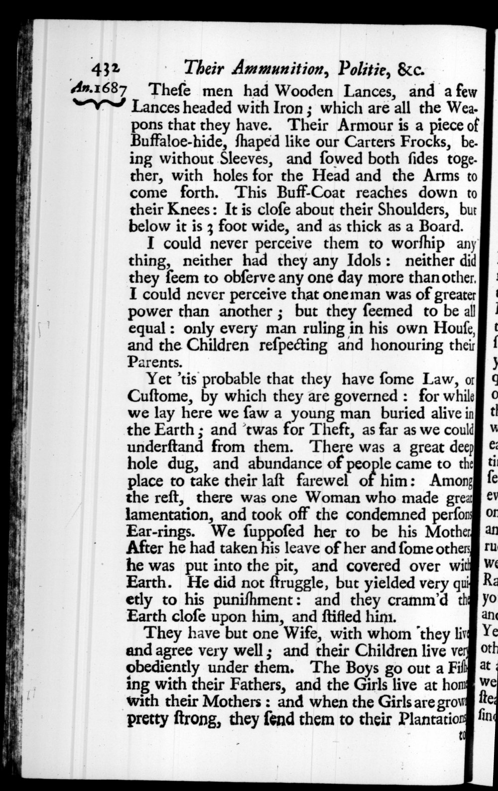 Page 432 screenshot of the book A New Voyage Round the World by William Dampier (1697 Edition).