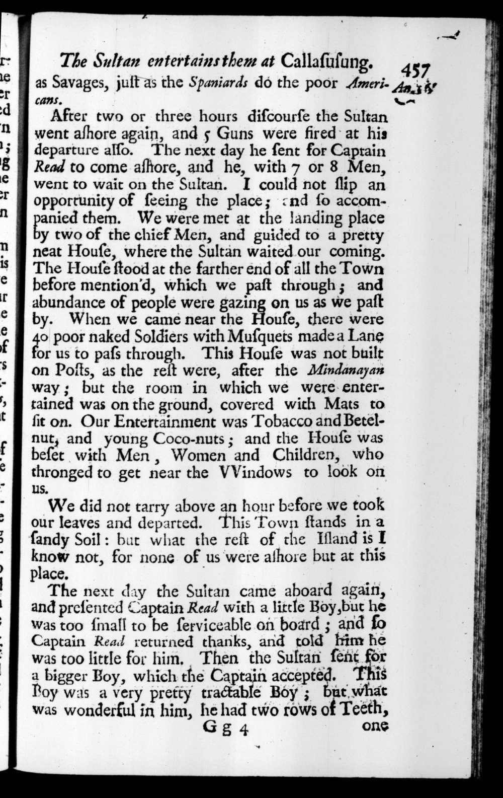 Page 457 screenshot of the book A New Voyage Round the World by William Dampier (1697 Edition).