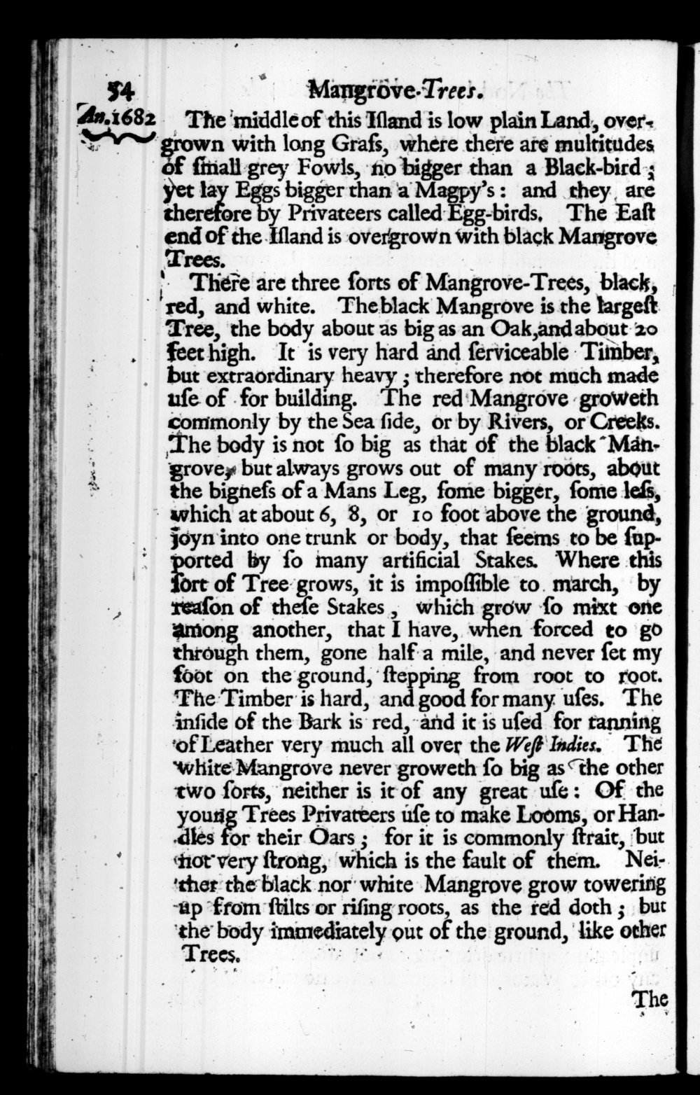 Page 54 screenshot of the book A New Voyage Round the World by William Dampier (1697 Edition).