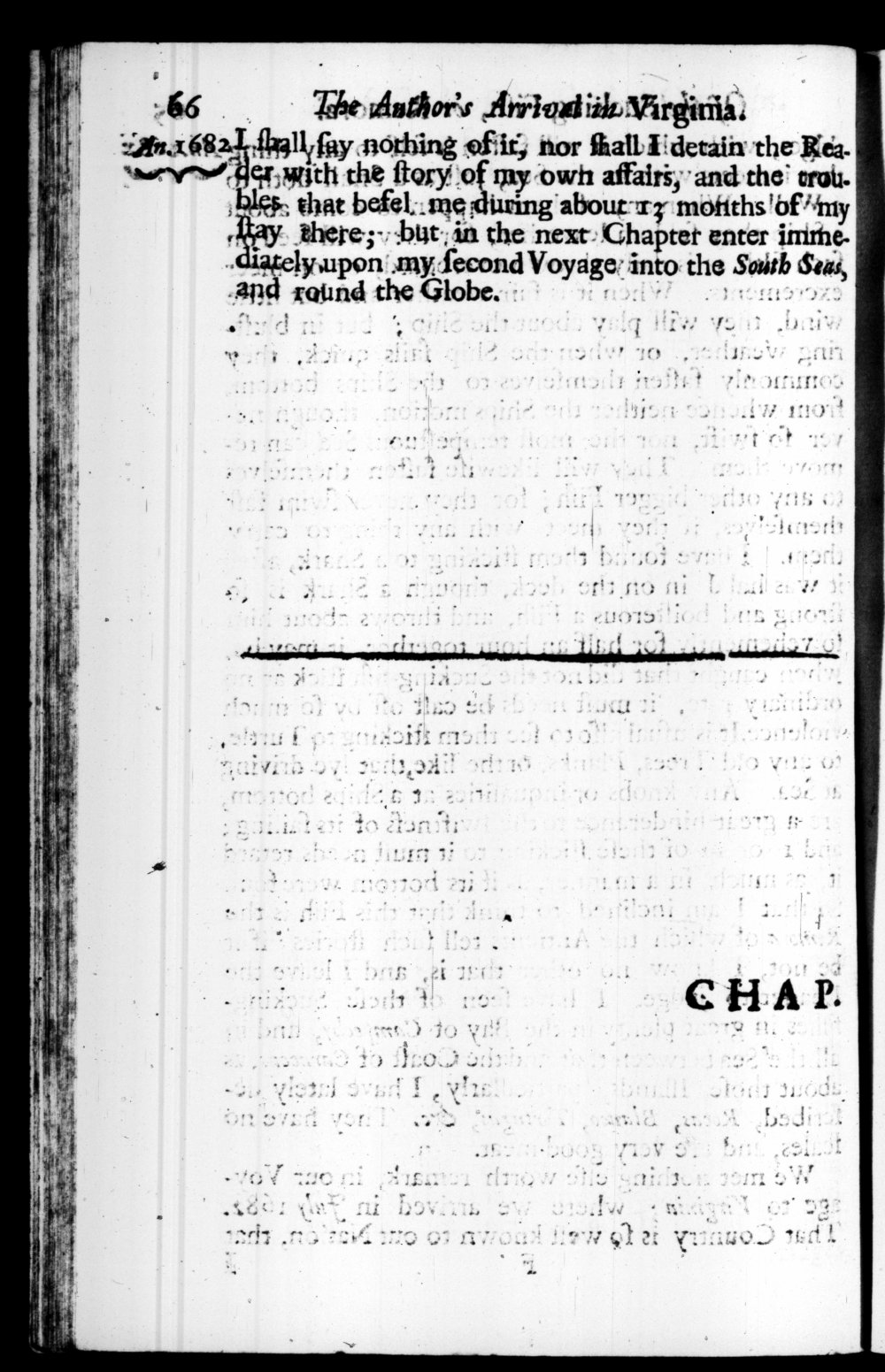 Page 66 screenshot of the book A New Voyage Round the World by William Dampier (1697 Edition).